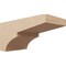 Ekena Millwork 12"W x 24"D x 12"H Wide Monterey Rough Cedar Woodgrain TimberThane Corbel, Primed Tan CORUR12X24X12MONRCPR - alternate 1